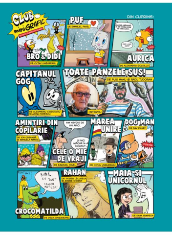 Club Minigrafic. Revista De Benzi Desenate/ Nr.1             , Octav Ungureanu, Dana Simpson, Emanuel Pavel, Manuela Manita, Alexandru Ciubotariu, Alexandra Goldillo, Adina Popescu, Dav Pilkey - Editu [1]