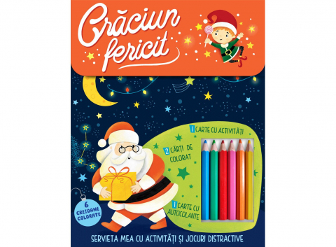Crăciun Fericit - Servieta Mea Cu Activități Și Jocuri Distractive, - Editura Kreativ