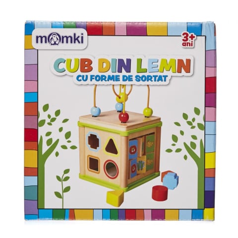 Carti - CUB DIN LEMN CU FORME DE SORTAT