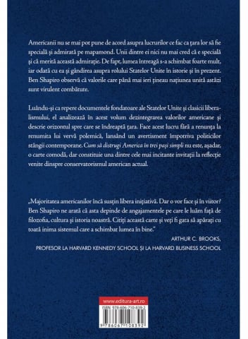 Cum Sa Distrugi America In Trei Pasi Simpli, Ben Shapiro - Editura Art [1]