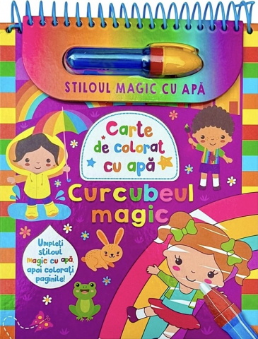 Carti de colorat - Curcubeul Magic Stiloul Magic Cu Apa, - Editura Flamingo