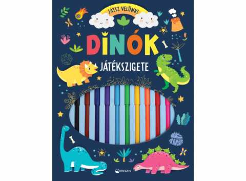 Carti de colorat - Dinók Játékszigete – Játssz Velünk!, - Editura Kreativ