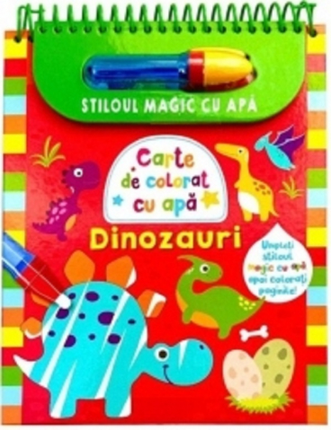 Carti de colorat - Dinozauri Stiloul Magic Cu Apa, - Editura Flamingo