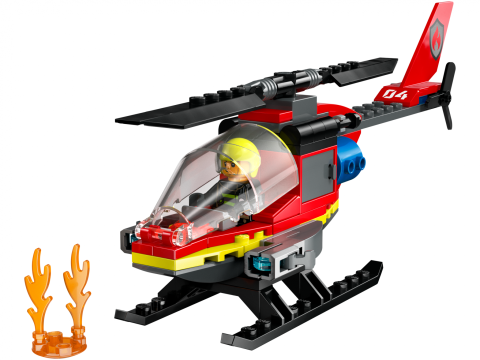 Jucarii - ELICOPTER DE POMPIERI, LEGO 60411