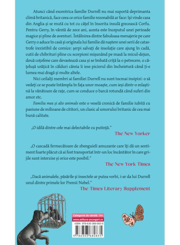 Familia Mea Si Alte Animale, Gerald Durrell  - Editura Art [1]