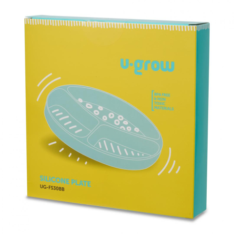 Farfurie silicon cu ventuza,blue,U-Grow [2]