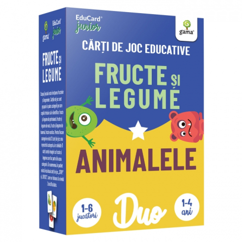 0-2 ani - Fructe Si Legume - Animalele,  - Editura Gama