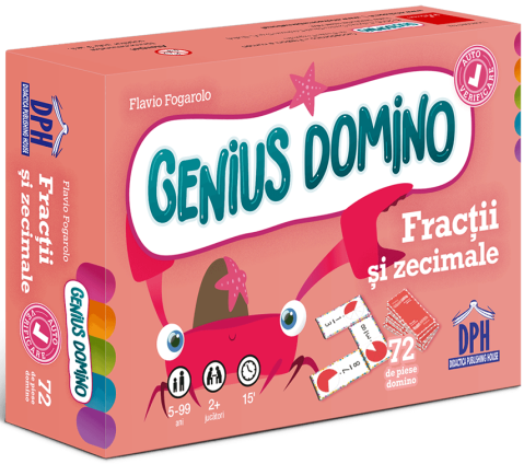 Grupe de varsta - Genius Domino. Fractii Si Zecimale, Flavio Fogarolo - Editura DPH