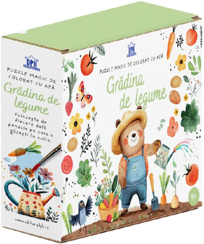 Edituri - Gradina De Legume - Puzzle Magic De Colorat Cu Apa,  - Editura DPH