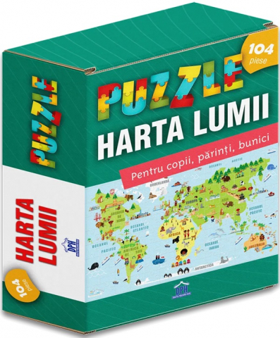 Edituri - Harta Lumii - Puzzle,  - Editura DPH