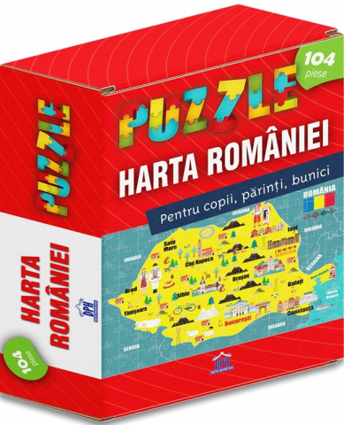 Edituri - Harta Romaniei - Puzzle,  - Editura DPH