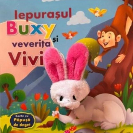 Iepurasul Buxy Si Veverita Vivi. Carte Cu Papusa Deget,  - Editura Flamingo