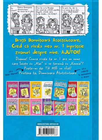 Insemnarile Unei Pustoaice  5. Povestirile Unei Domnisoare Atotstiutoare, Rachel Renée Russell - Editura Art [1]