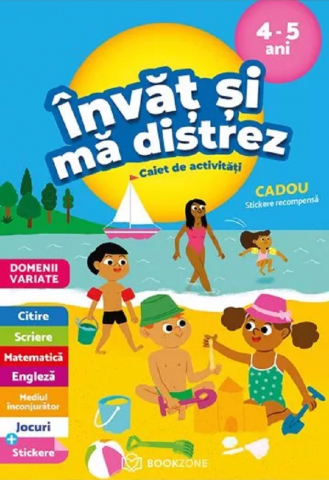 3-5 ani - Invat Si Ma Distrez 4-5 Ani, Stephanie Grison - Editura Bookzone