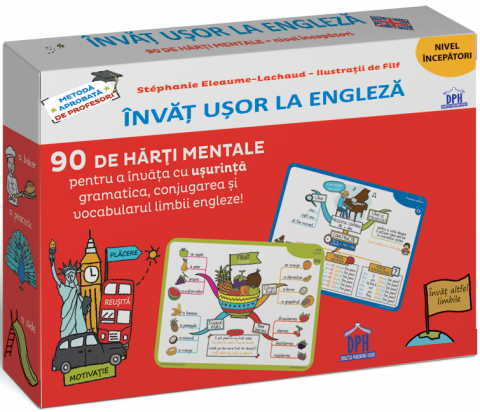 Carti - Invat Usor Engleza (Nivel Incepator) - Harti Mentale, Stéphanie Eleaume-Lachaud - Editura DPH