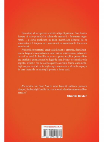 Inventarea Singuratatii, Paul Auster - Editura Art [1]