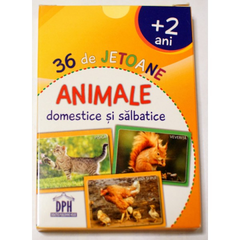 6-8 ani - Jetoane Animale Domestice Si Salbatice,  - Editura DPH