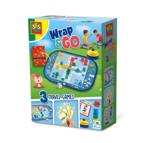 Jucarii de exterior - Jocuri De Calatorie Wrap & Go - Ludo - Quartet - Blocuri De Viteza