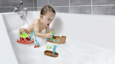 Jucarie 3 in 1 - Barcute pentru baie cu figurina Morsa [8]