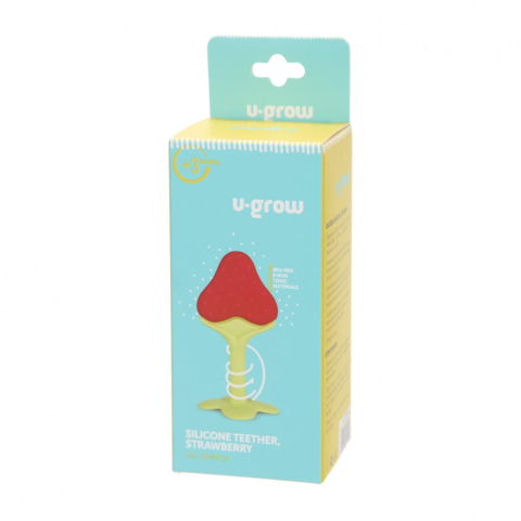 Jucarie dentitie, capsuna, U-Grow [2]