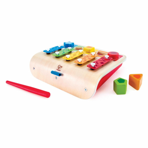 Puzzle - Jucarie Din Lemn - Xilofon Cu Puzzle