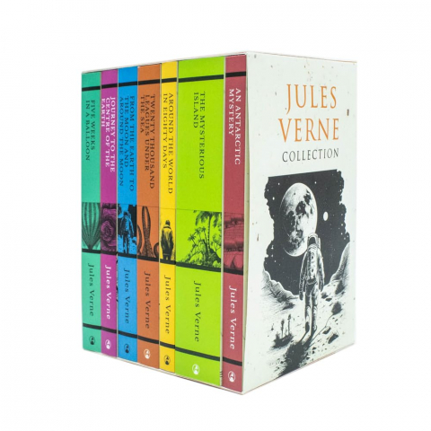 Grupe de varsta - Jules Verne 7 Books Set Collection: (Journey To The Centre Of The Earth, Around The World In Eighty Days, The Mysterious Island, Five Weeks In A Balloon),Jules Verne - Editura Classic Editions