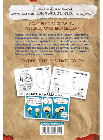 Jurnalul Unui Pusti. Jurnalul Meu, Jeff Kinney - Editura Art [1]