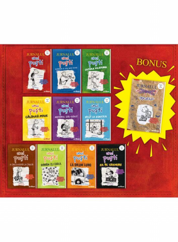 Jurnalul Unui Pusti. Volumele 1-10 + Jurnalul Meu, Jeff Kinney - Editura Art [1]