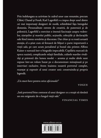 Karl Lagerfeld, Deborah Heiligman - Editura Art [1]