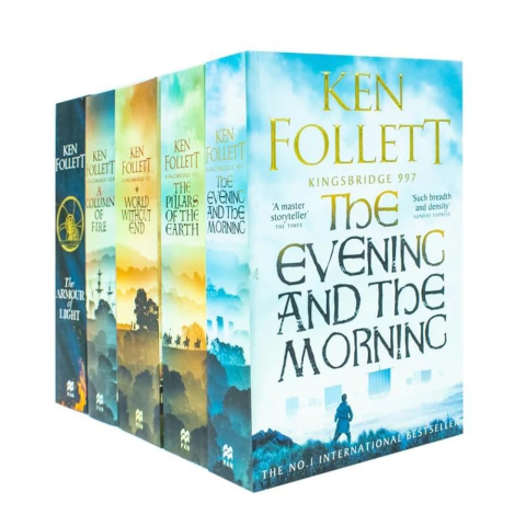 Carti - Kingsbridge Novels Collection 5 Books Set By Ken Follett (The Pillars Of The Earth, World Without End, A Column Of Fire, The Evening And The Morning &,Ken Follett - Editura Generic