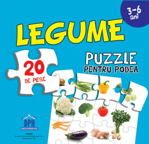 Carti - Legume - Puzzle De Podea 50X70 + Afis 50X70,  - Editura DPH