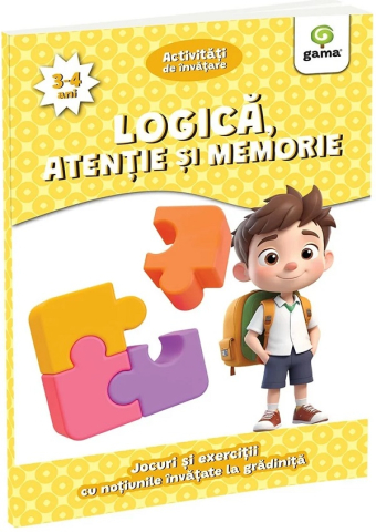 6-8 ani - Logica, Atentie Si Memorie 3-4 Ani,  - Editura Gama