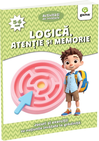 6-8 ani - Logica, Atentie Si Memorie 5-6 Ani,  - Editura Gama
