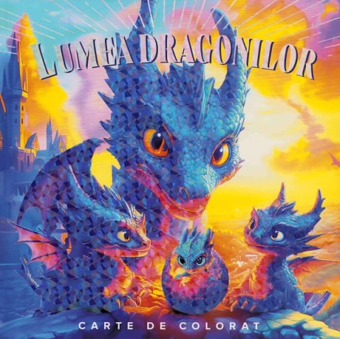 Carti - Lumea Dragonilor. Carte De Colorat, - Editura Flamingo