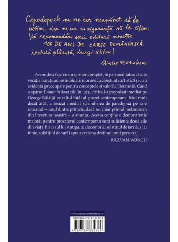 Lumea In Doua Zile, George Bălăiță - Editura Art [1]