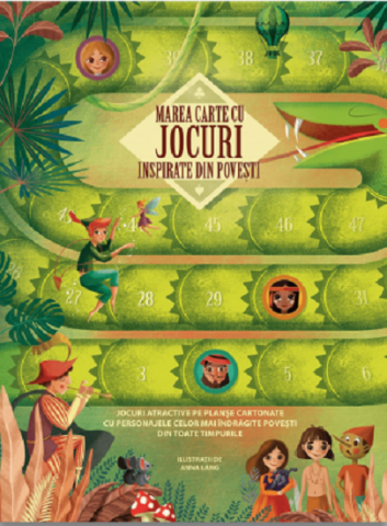 3-5 ani - Marea Carte Cu Jocuri Inspirate Din Povesti,  - Editura DPH