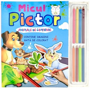 Grupe de varsta - Micul Pictor Animale De Companie Cu Creioane De Colorat,  - Editura Flamingo