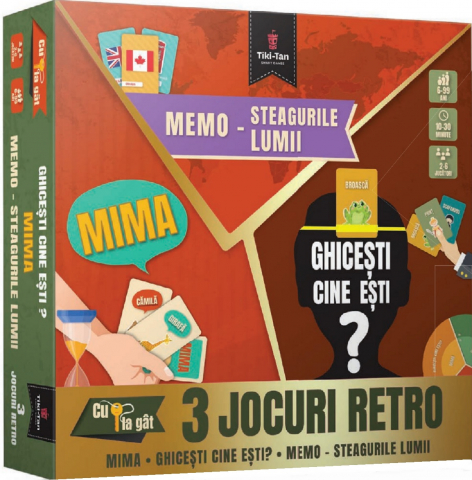 Carti de colorat - Mima. Ghicesti Cine Esti. Memo-Steagurile Lumii,  - Editura Tiki-Tan