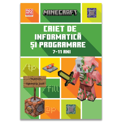 Carti - Minecraft - Caiet De Informatica Si Programare 7-11 Ani, Tom Bolton - Editura DPH