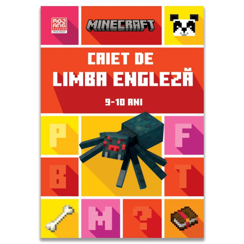 Carti - Minecraft - Caiet De Limba Engleza 9-10 Ani, Dan Whitehead, Jon Goulding - Editura DPH