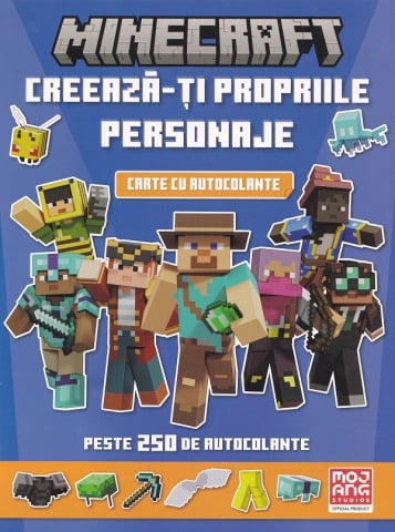 3-5 ani - Minecraft. Creeaza-Ti Propriile Personaje. Carte Cu Autocolante,  - Editura DPH