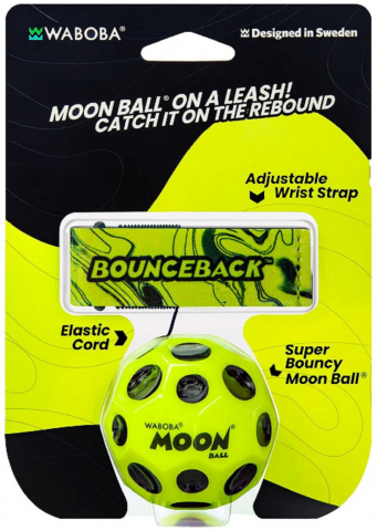 Jucarii - Minge Hiper Saritoare, Cu Sistem De Prindere - Waboba Bounceback Moon Ball