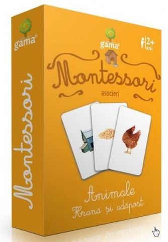 0-2 ani - Montessori. Asocieri: Animale, Hrana Si Adapost,  - Editura Gama