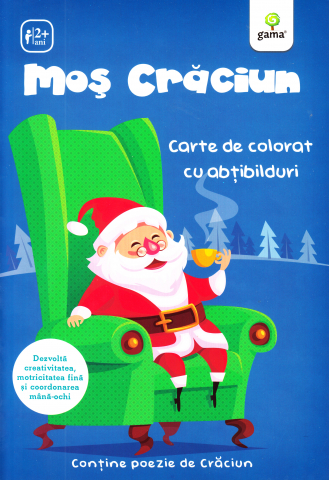 Carti de colorat - Mos Craciun.Carte De Colorat Cu Abtibilduri,  - Editura Gama