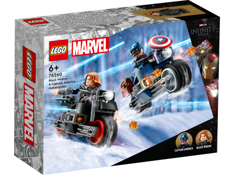 Jucarii - MOTO.BLACK WIDOW&C. AMERICA, LEGO 76260