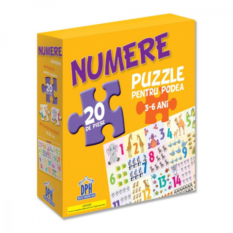 Edituri - Numerele - Puzzle Podea 50X70 + Afis 50X70,  - Editura DPH