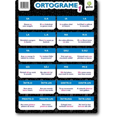 Edituri - Ortograme 1 A4,  - Editura Gama