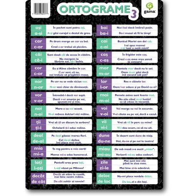 Edituri - Ortograme 3 A4,  - Editura Gama
