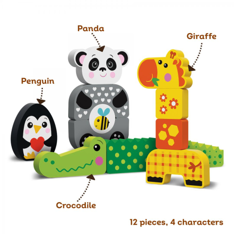 PANDA ȘI PRIETENII SAI, JUCARIE LEMN [1]