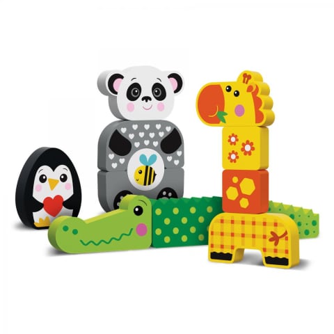 Carti - PANDA ȘI PRIETENII SAI, JUCARIE LEMN